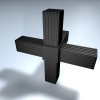 Steckverbinder Kreuz 1 Abgang